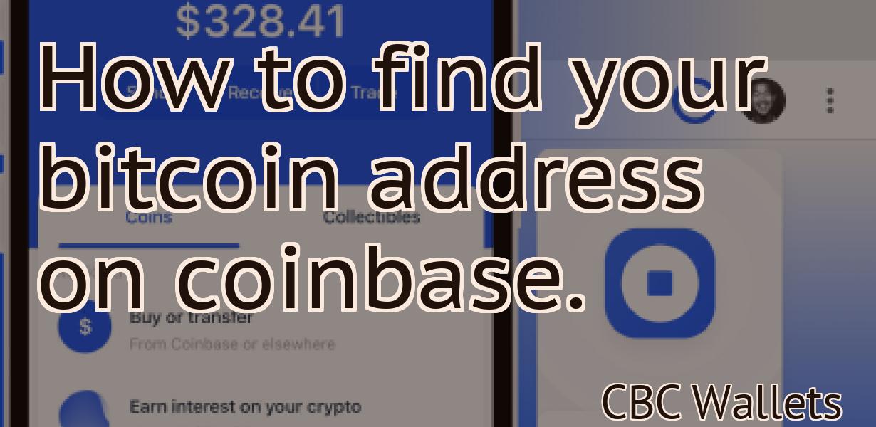 How to find your bitcoin address on coinbase.
