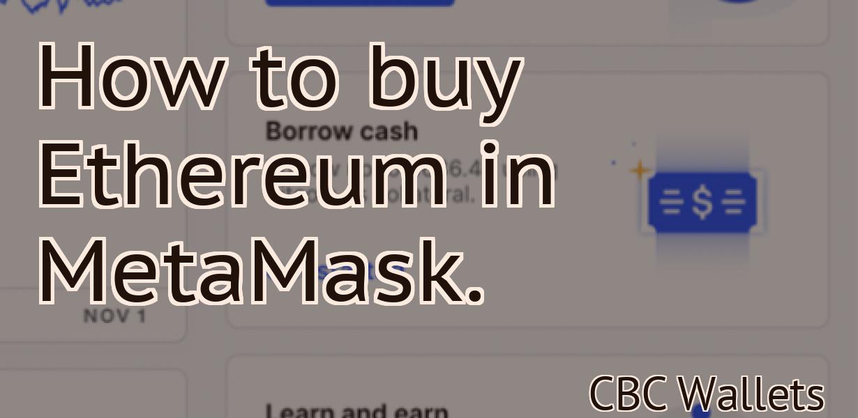 How to buy Ethereum in MetaMask.