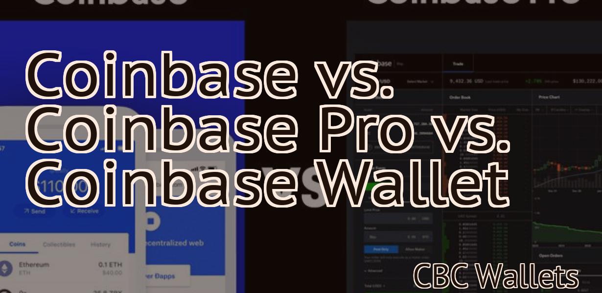 Coinbase vs. Coinbase Pro vs. Coinbase Wallet