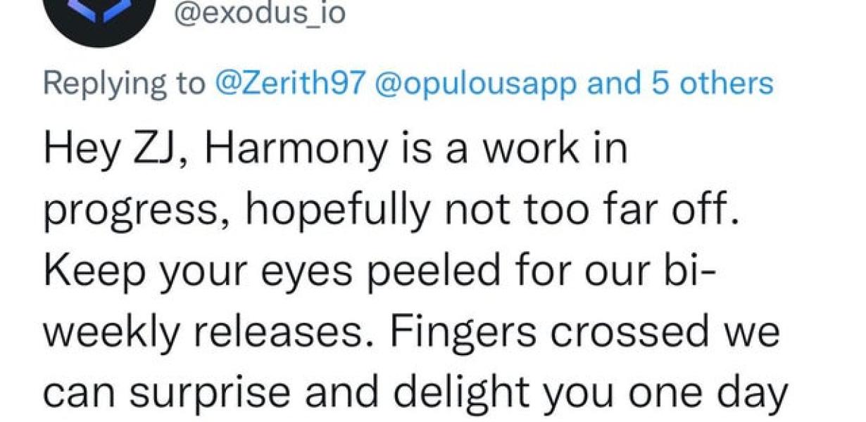 exodus wallet harmony one: The