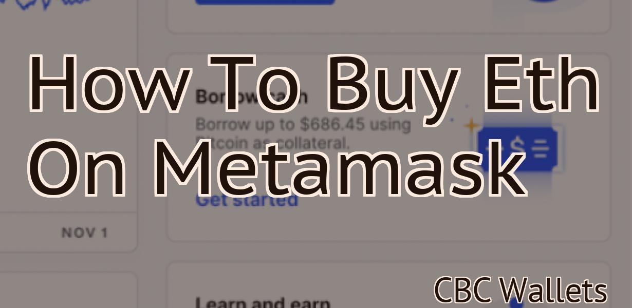 How To Buy Eth On Metamask