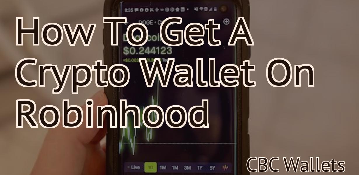 How To Get A Crypto Wallet On Robinhood