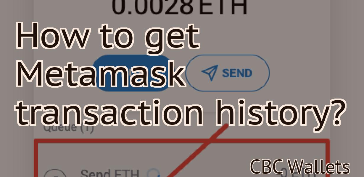 How to get Metamask transaction history?