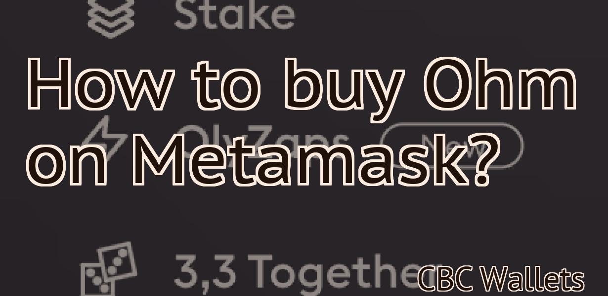 How to buy Ohm on Metamask?