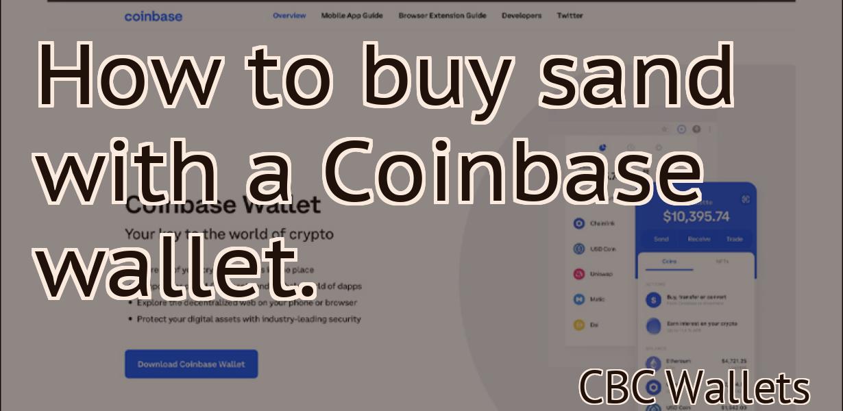 How to buy sand with a Coinbase wallet.