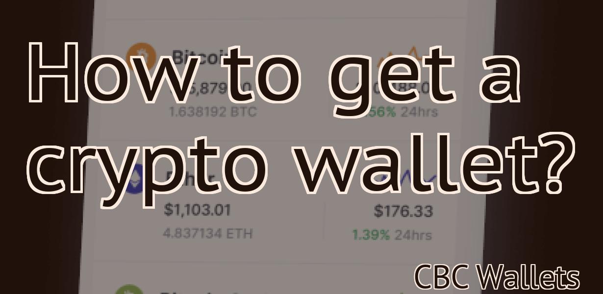 How to get a crypto wallet?