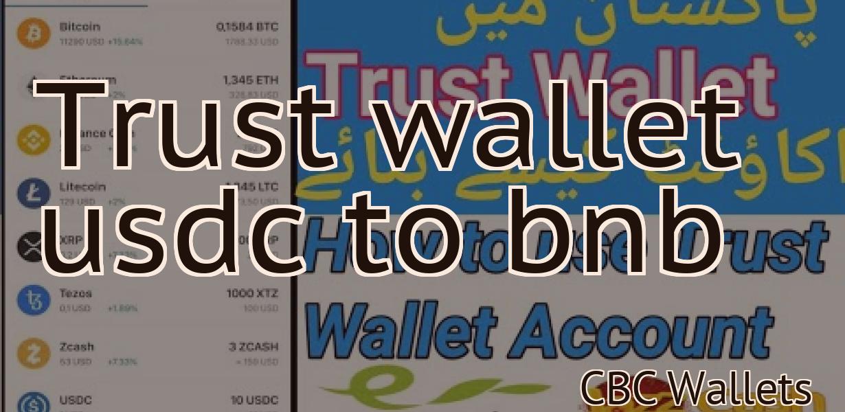 Trust wallet usdc to bnb