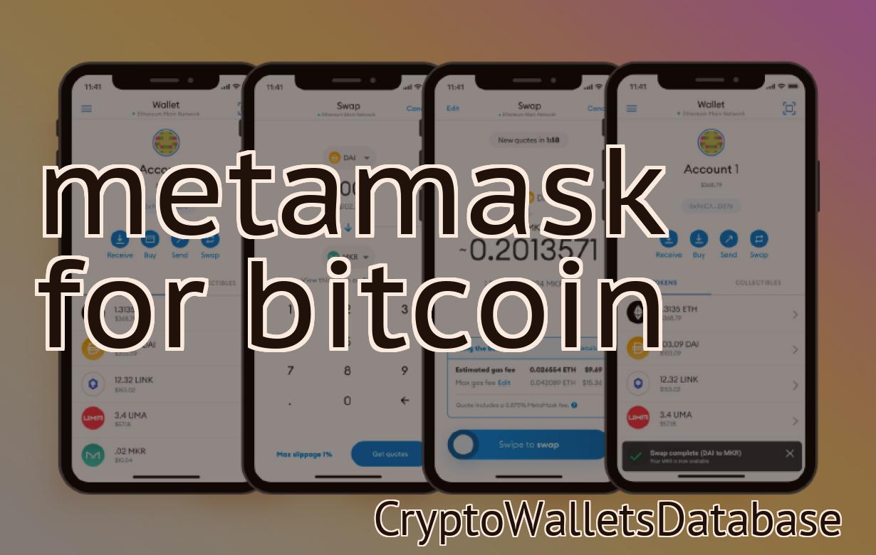 metamask for bitcoin