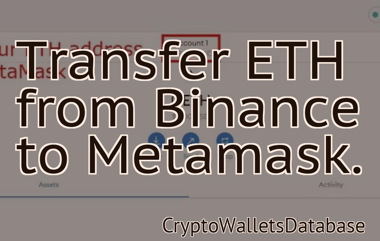 Transfer ETH from Binance to Metamask.