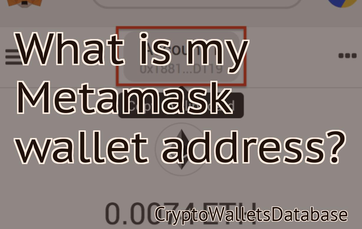 What is my Metamask wallet address?