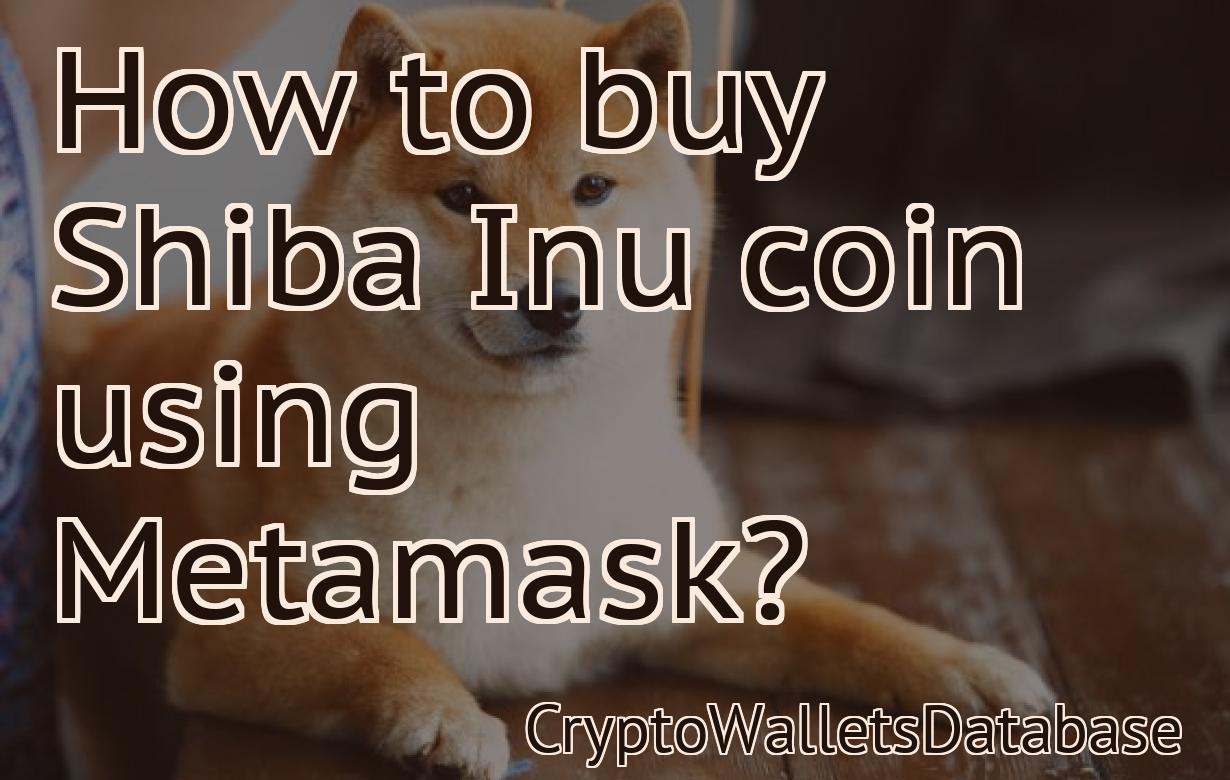 How to buy Shiba Inu coin using Metamask?