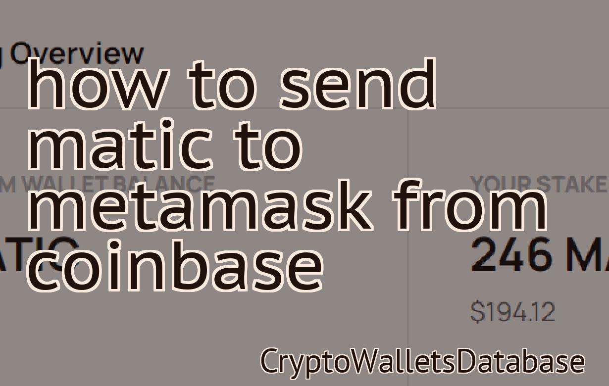 how to send matic to metamask from coinbase