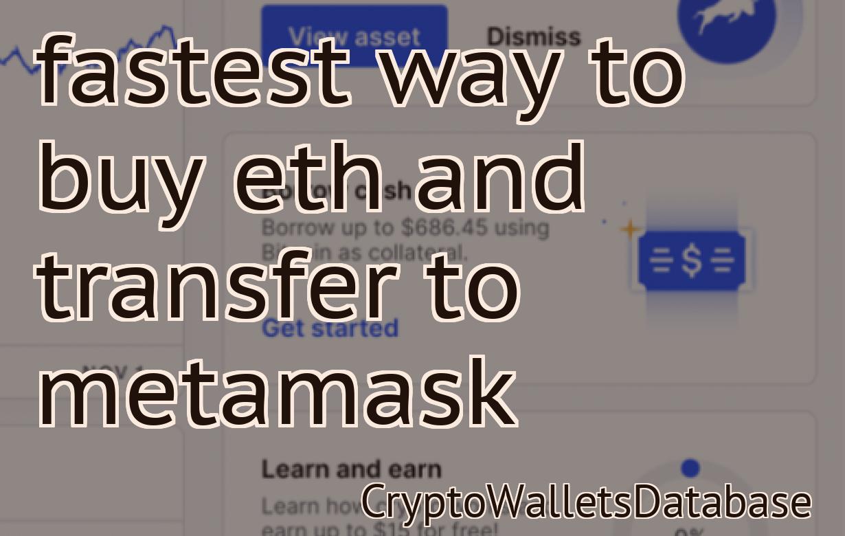 fastest way to buy eth and transfer to metamask