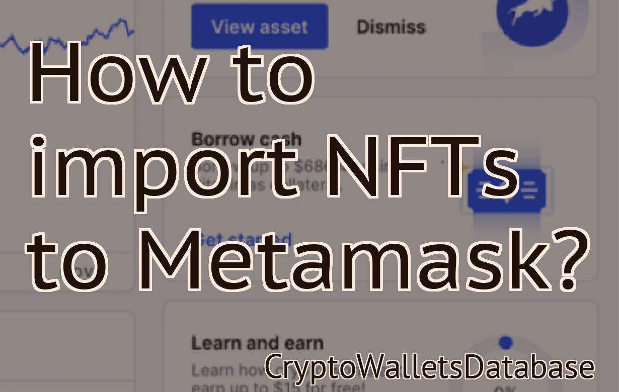 How to import NFTs to Metamask?