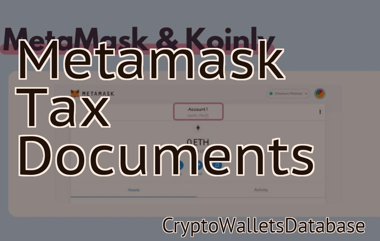 Metamask Tax Documents