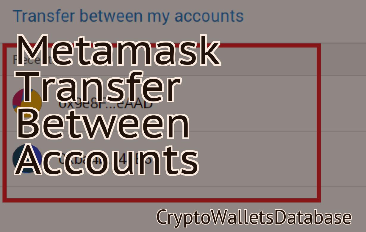Metamask Transfer Between Accounts