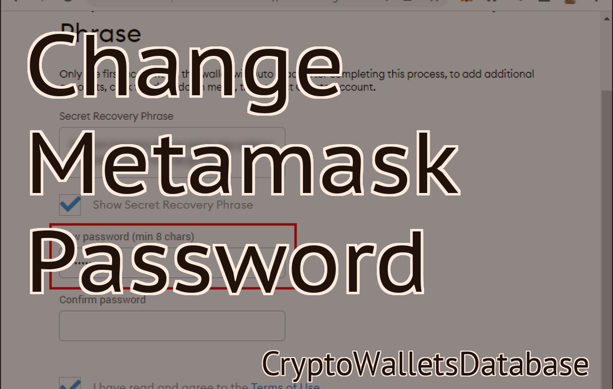 Change Metamask Password