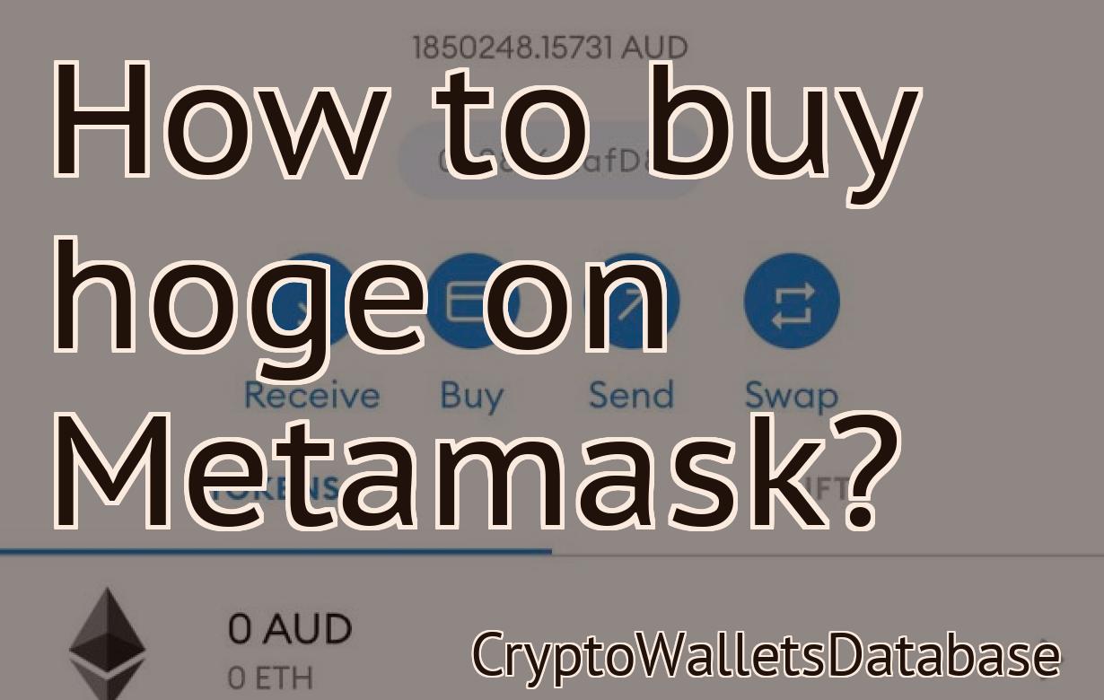 How to buy hoge on Metamask?