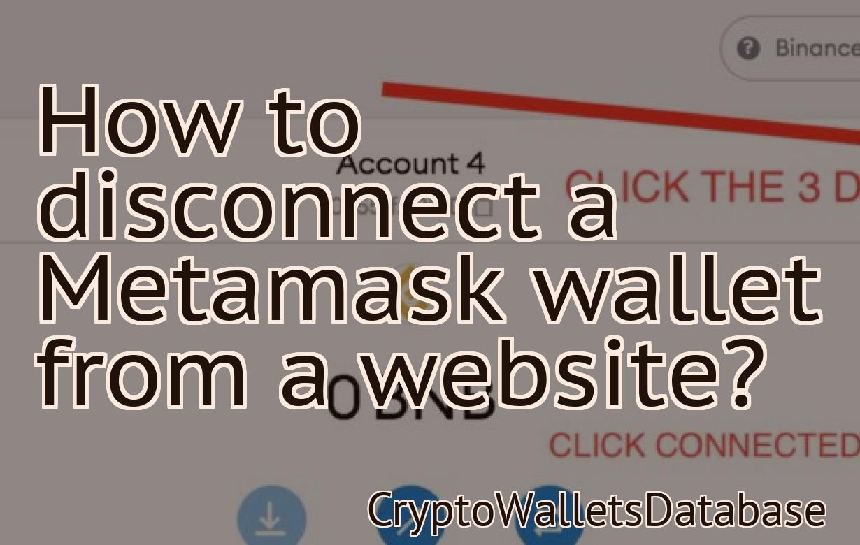 How to disconnect a Metamask wallet from a website?