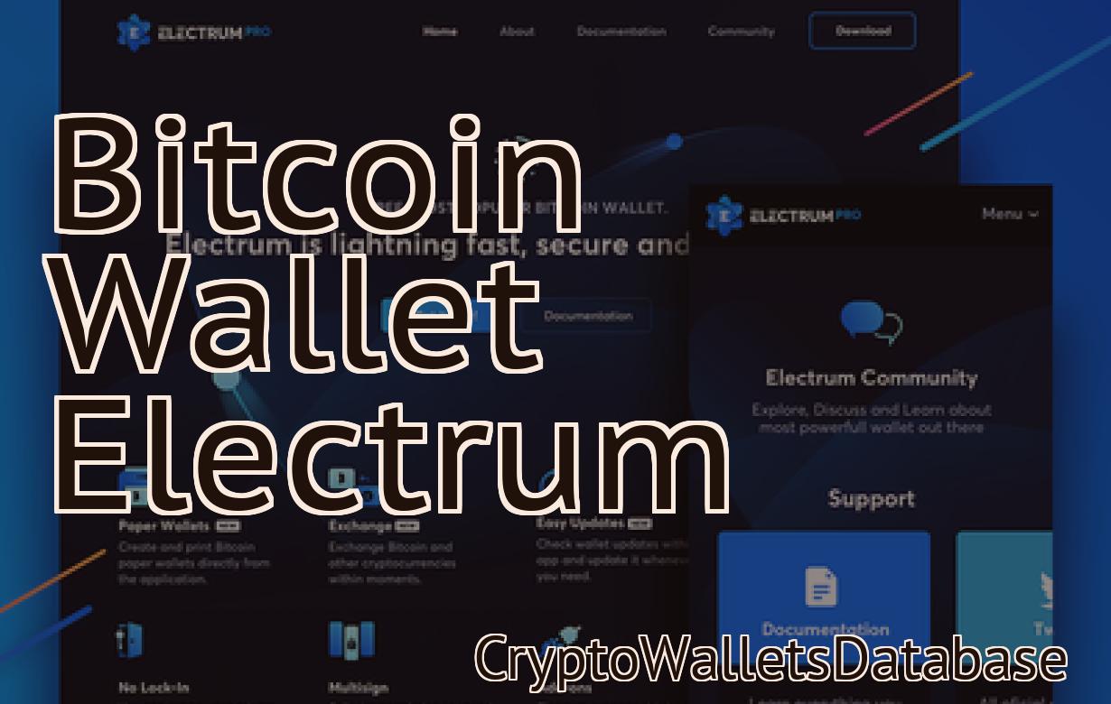 Bitcoin Wallet Electrum
