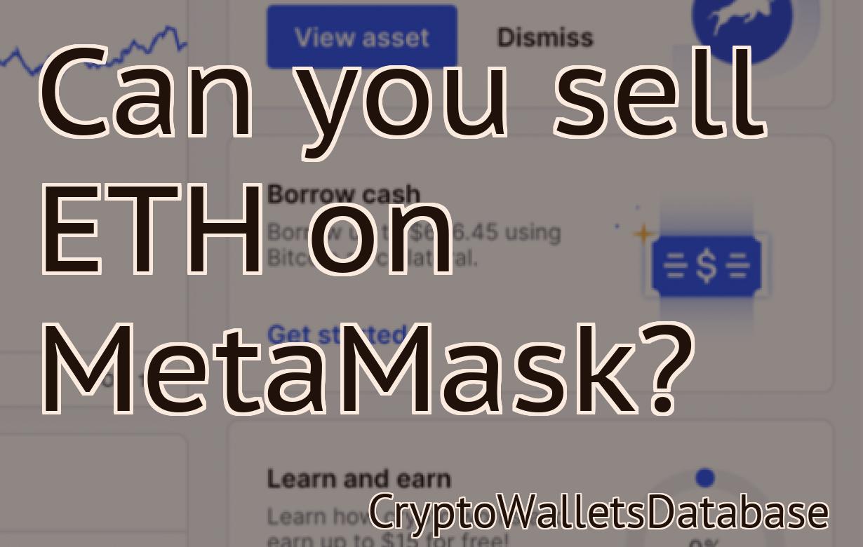 Can you sell ETH on MetaMask?