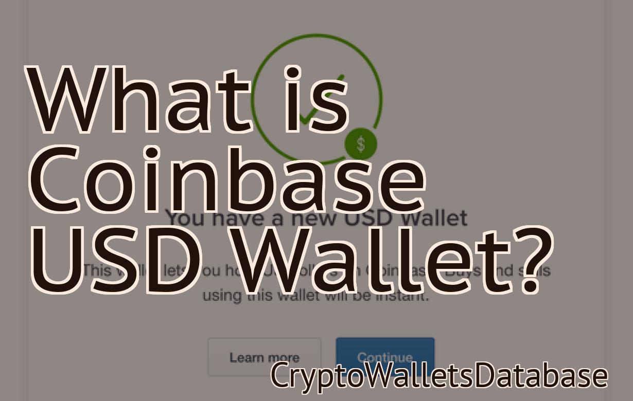 What is Coinbase USD Wallet?