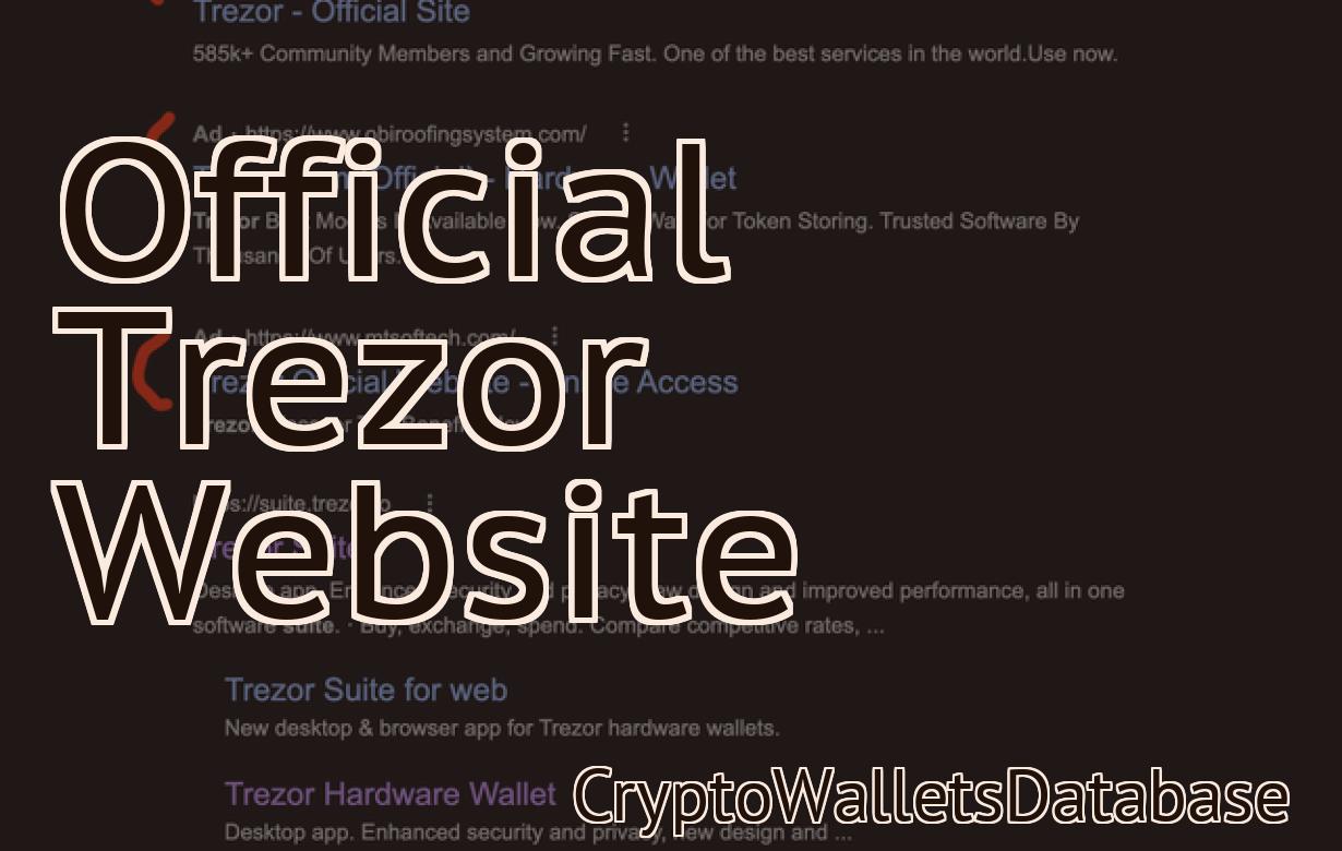 Official Trezor Website
