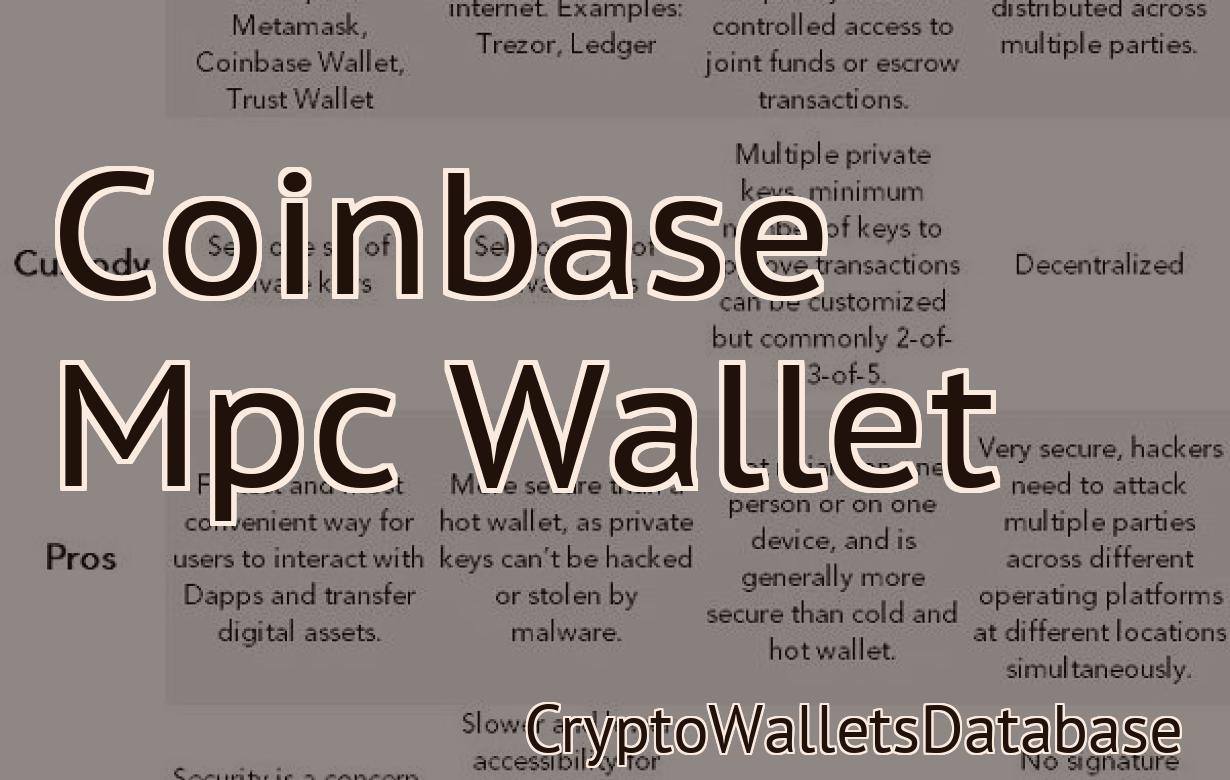 Coinbase Mpc Wallet