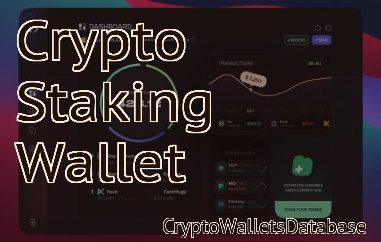 Crypto Staking Wallet