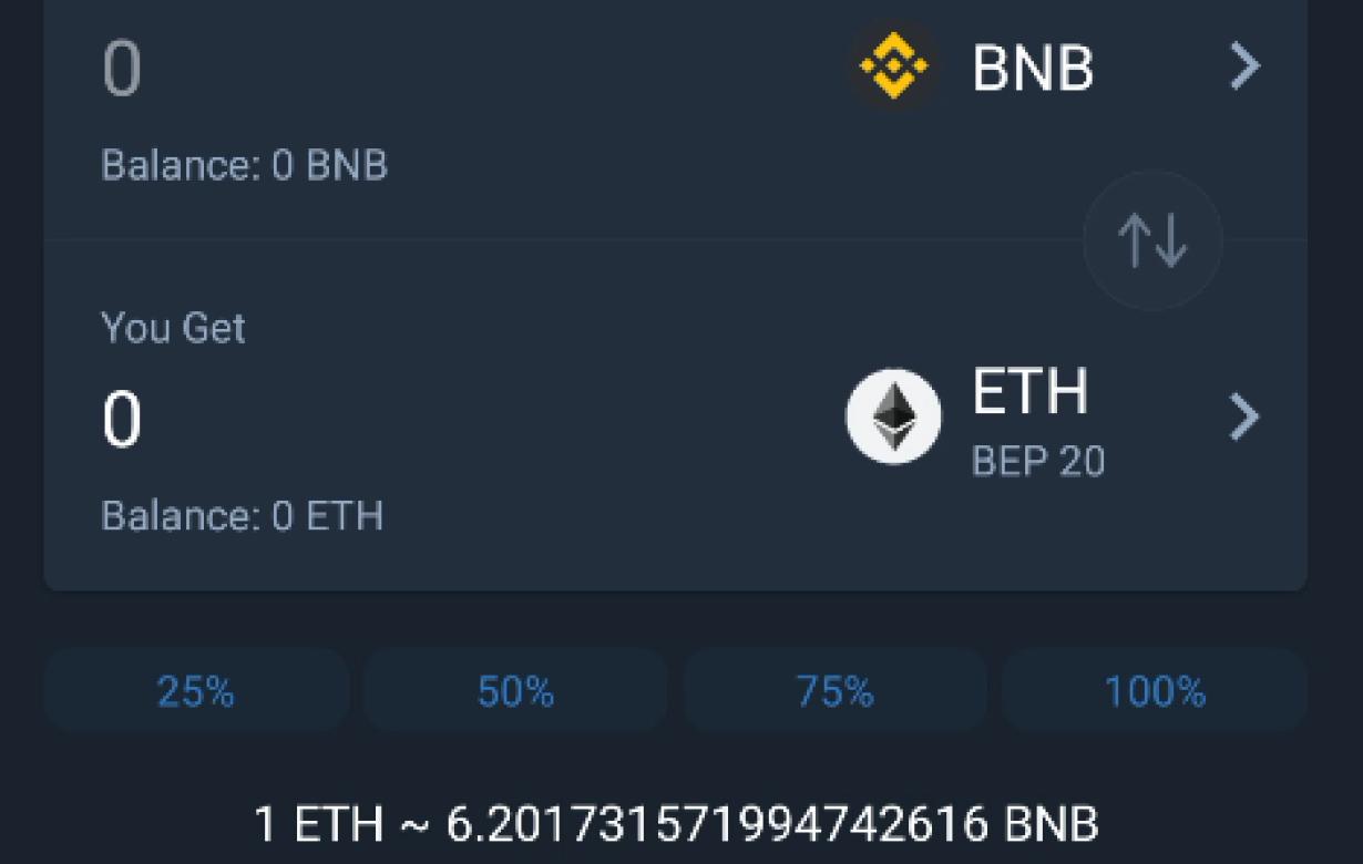 How to trade ethereum for bnb 