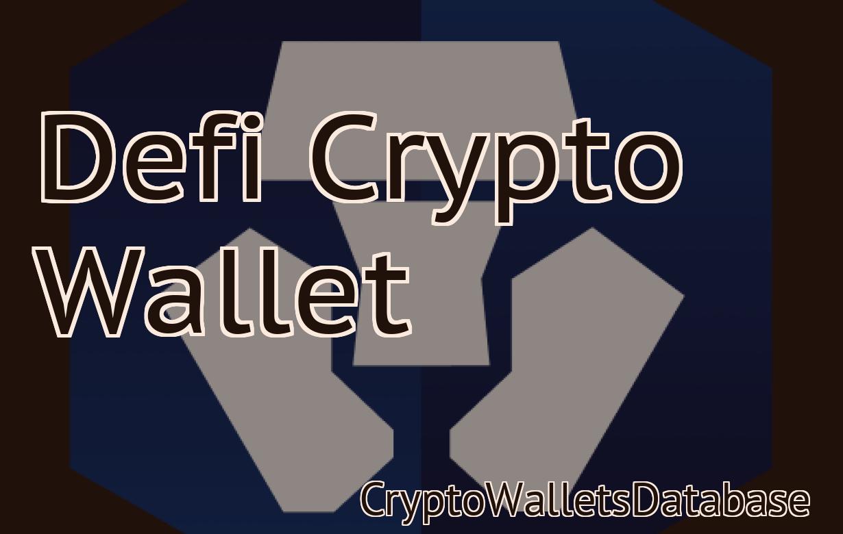 Defi Crypto Wallet
