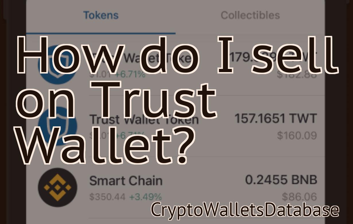 How do I sell on Trust Wallet?