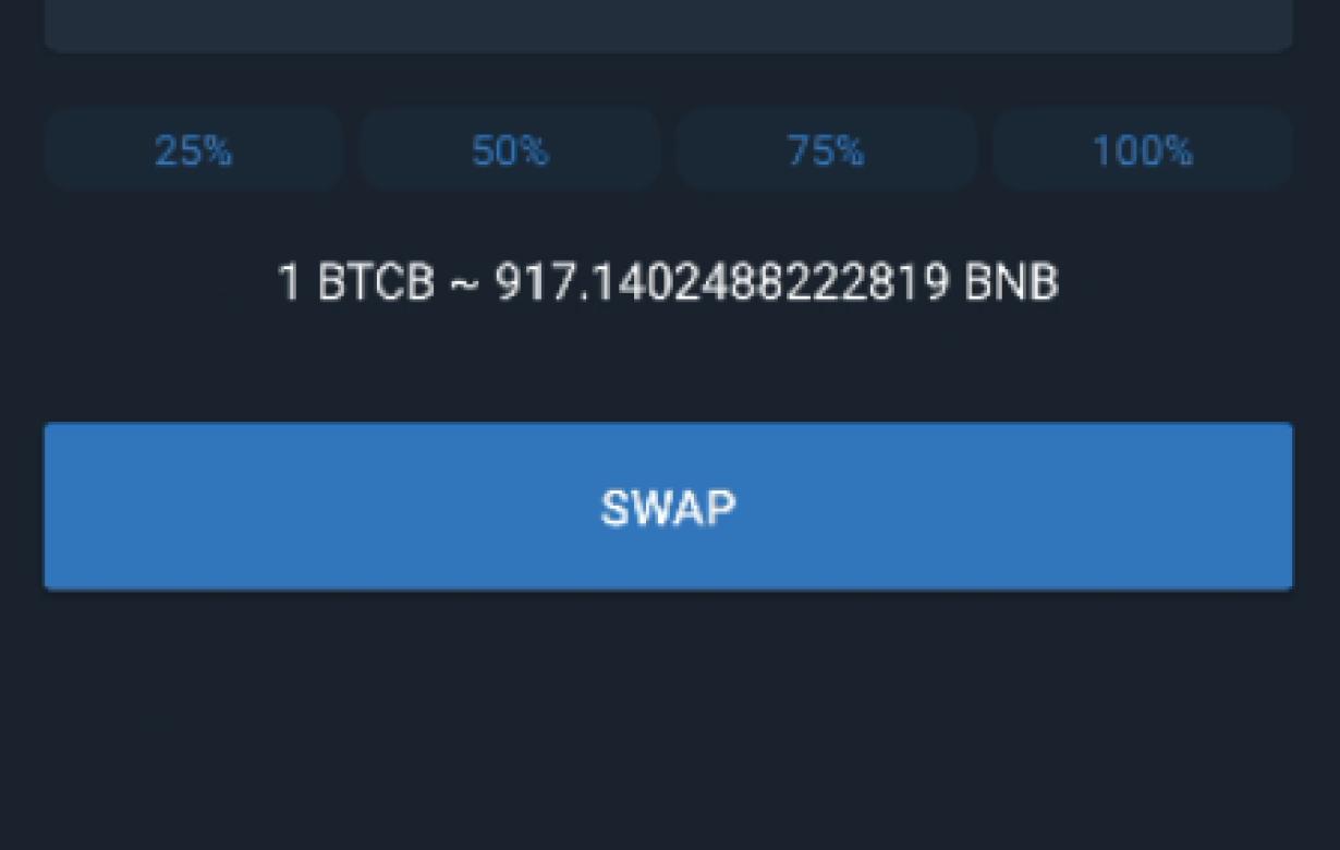 How to Perform a BTC-to-BNB Sw