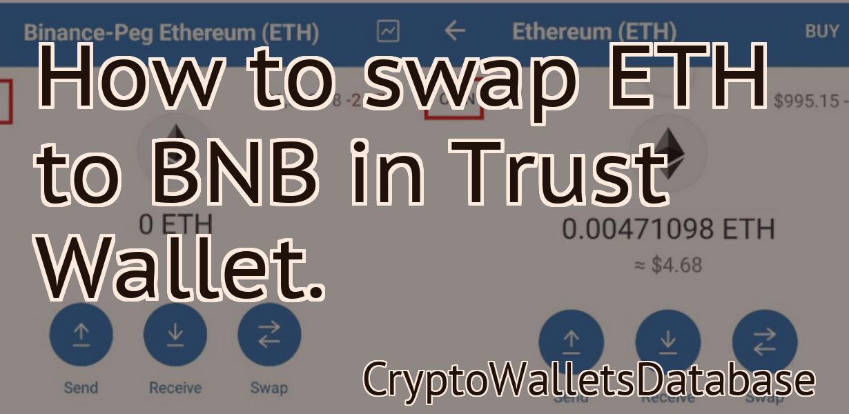 How to swap ETH to BNB in Trust Wallet.