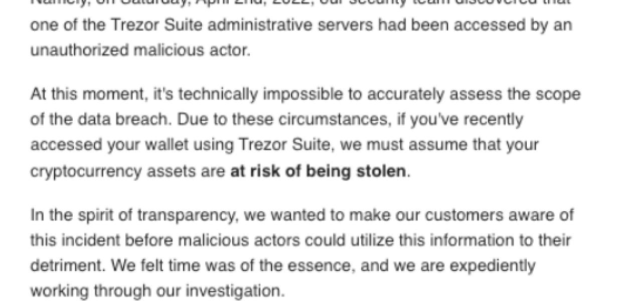 Hackers breach Trezor's securi