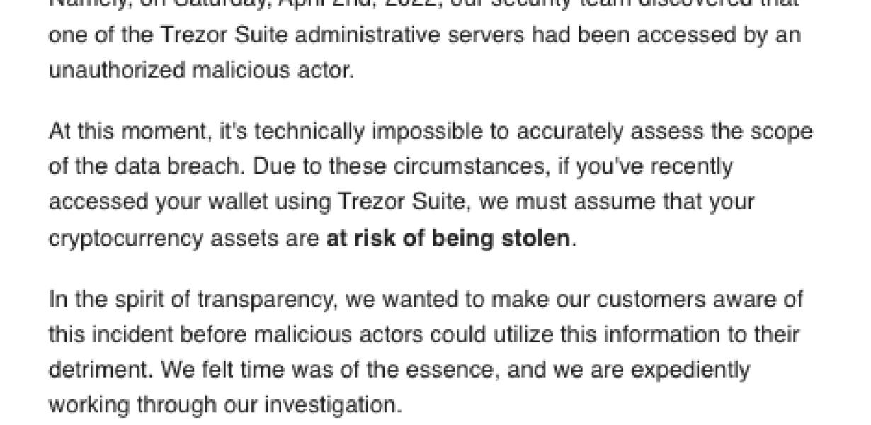 Trezor Hackers Make Off with M