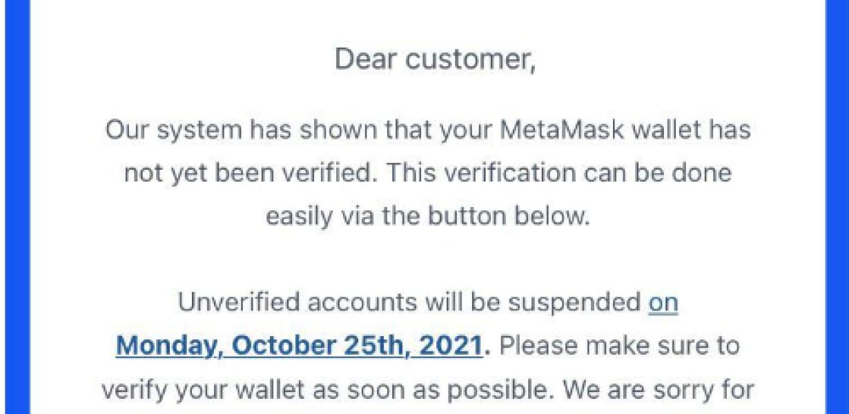 How to verify a Metamask Walle