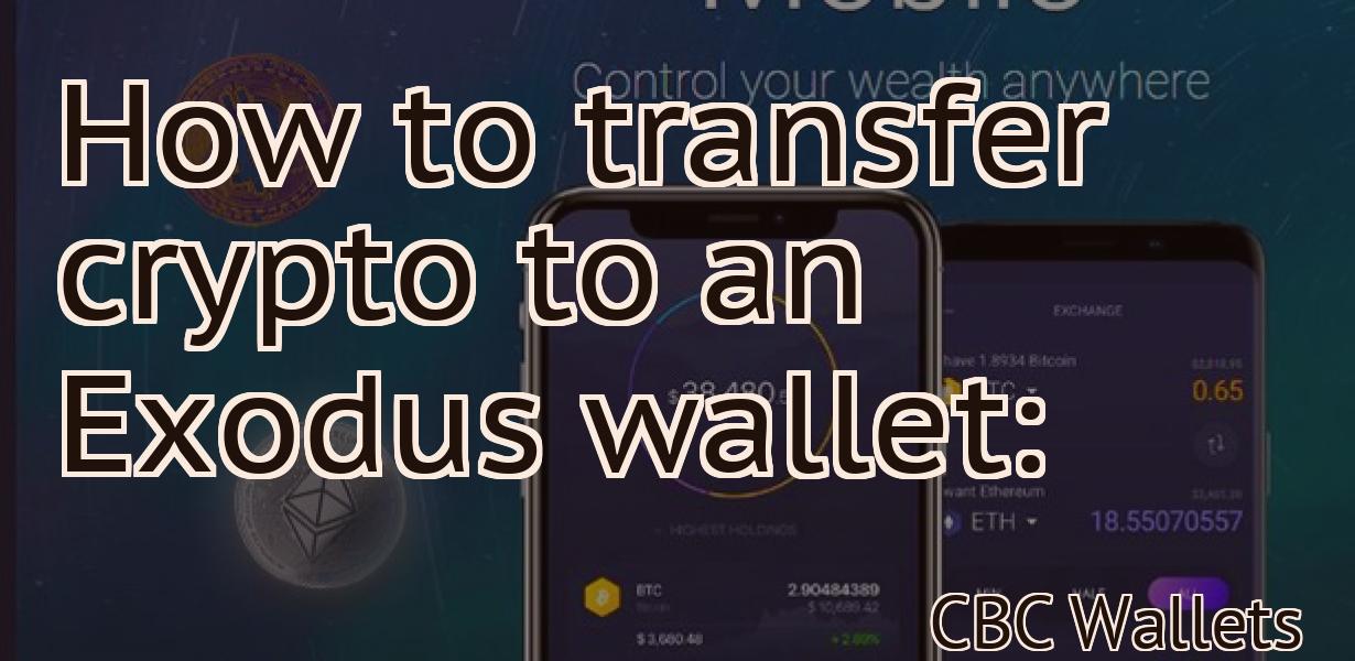 How to transfer crypto to an Exodus wallet: