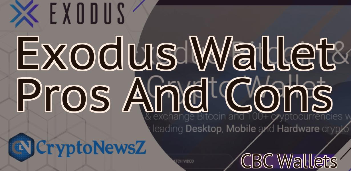 Exodus Wallet Pros And Cons