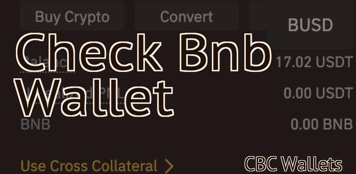 Check Bnb Wallet
