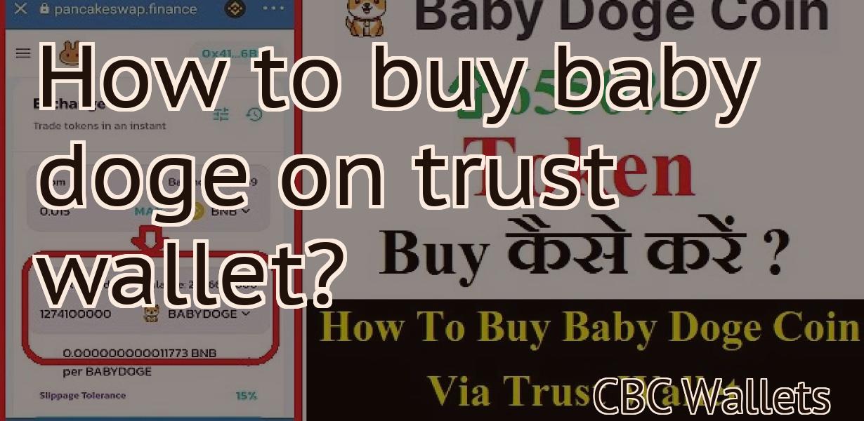 How to buy baby doge on trust wallet?