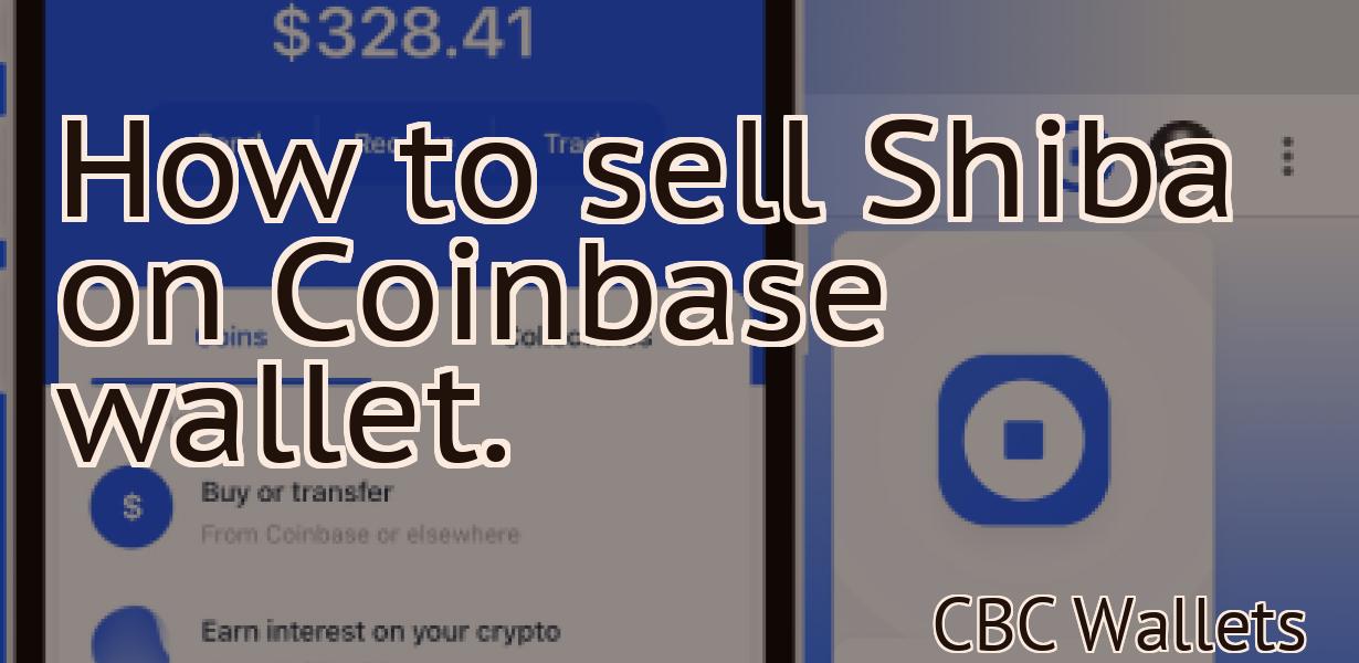 How to sell Shiba on Coinbase wallet.