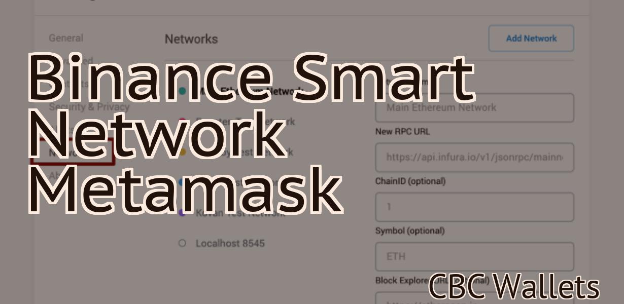 Binance Smart Network Metamask