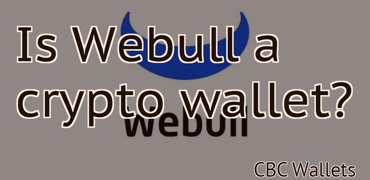 Is Webull a crypto wallet?