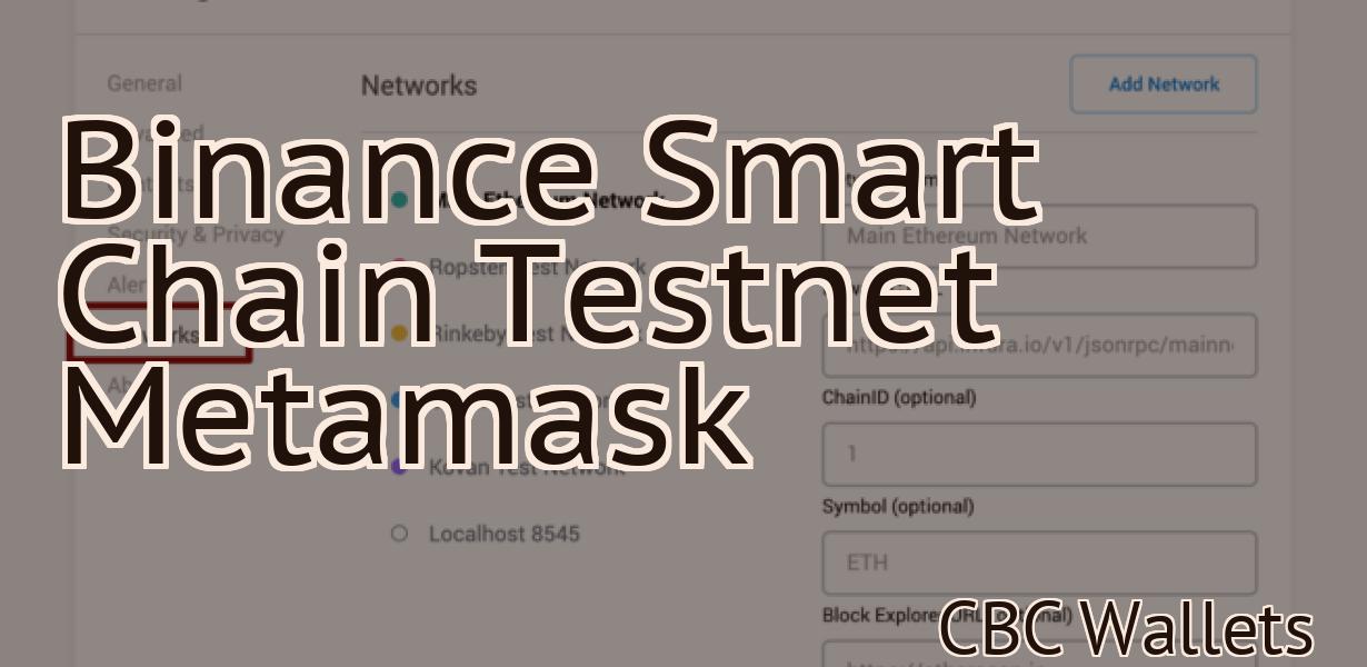 Binance Smart Chain Testnet Metamask