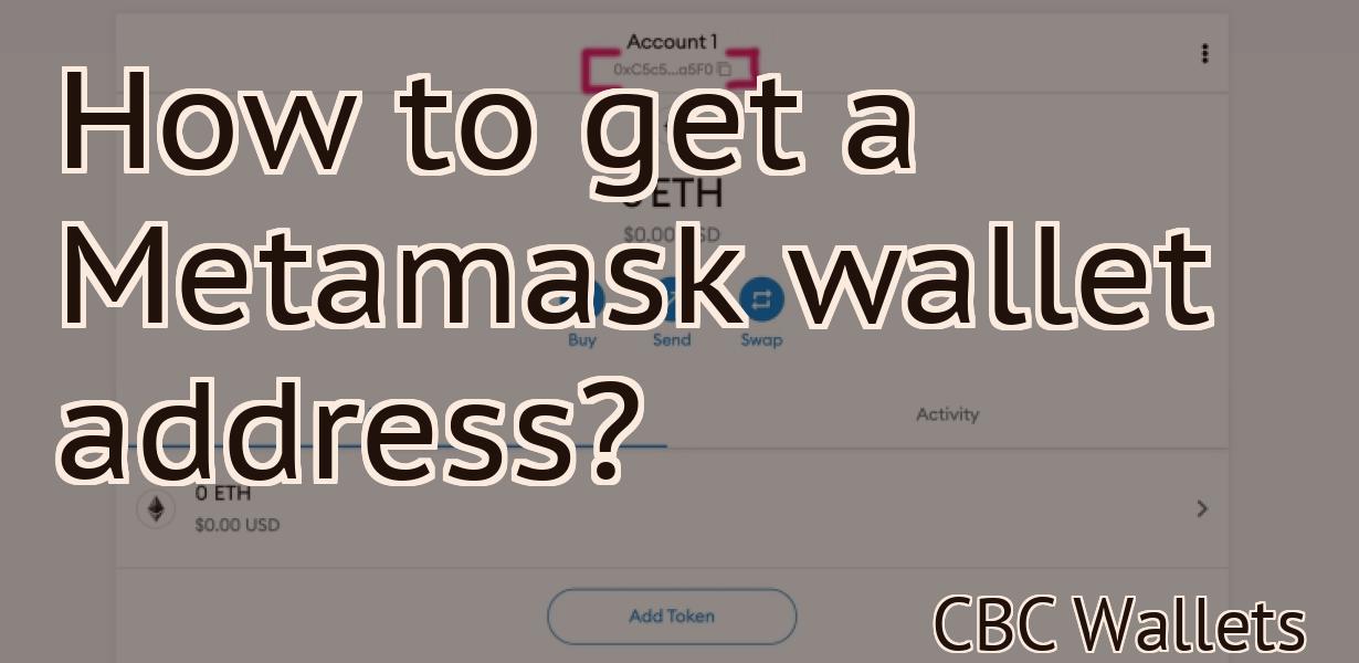 How to get a Metamask wallet address?