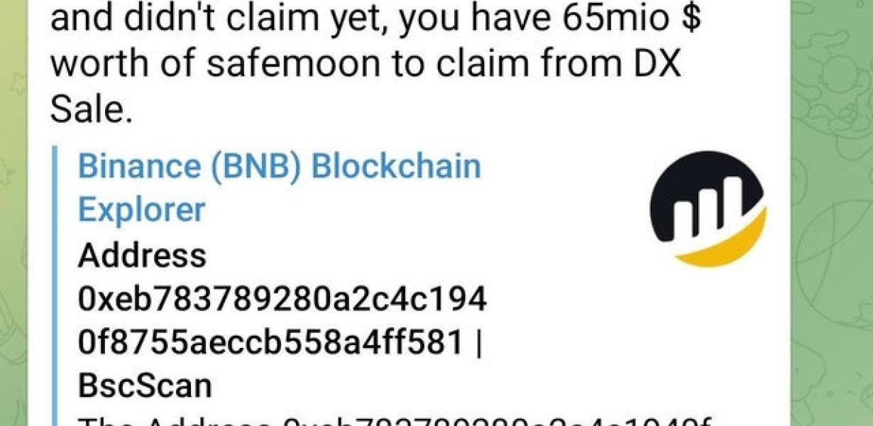 bnb to safemoon wallet: The pr