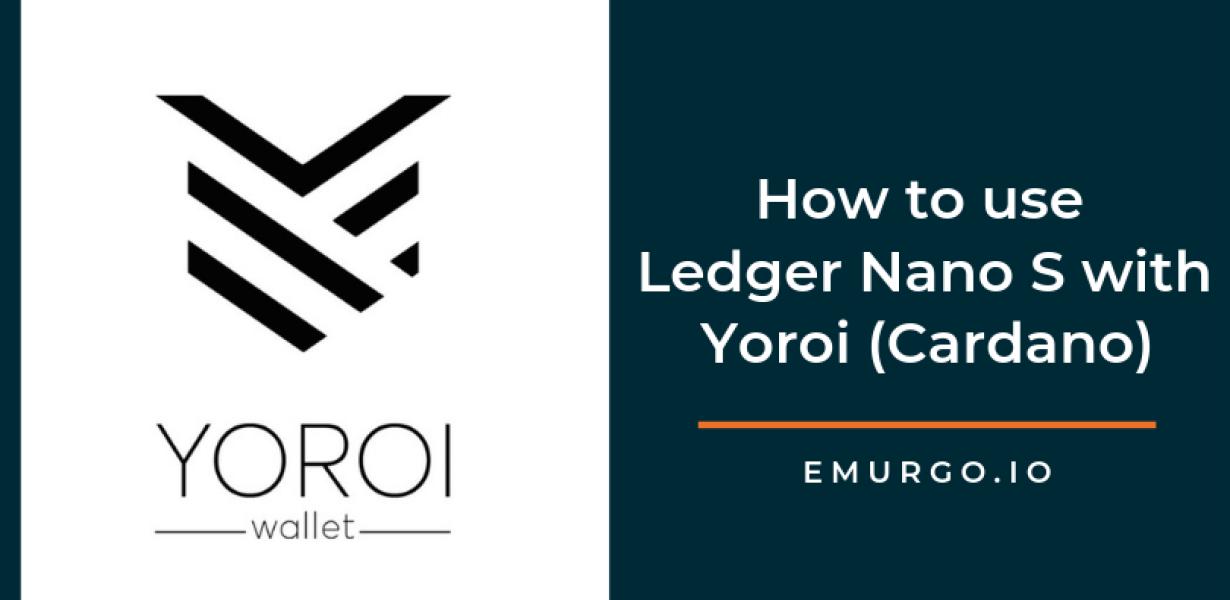 Using your Ledger Nano S as a 