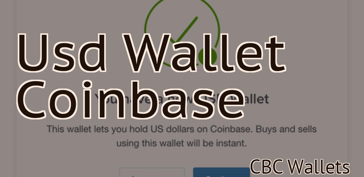 Usd Wallet Coinbase