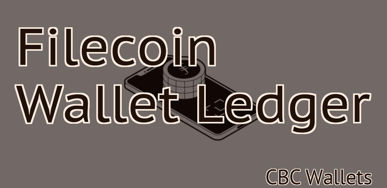 Filecoin Wallet Ledger